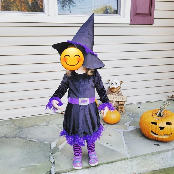 Toddler Witch Costume, size 3-4T - Picture 6 of 6